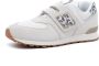 New Balance 574 V1 sneakers dierenprint offwhite blauw Ecru Suede 34.5 - Thumbnail 2