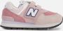 New Balance 574 sneakers roze wit donkerblauw Suede Logo 34.5 - Thumbnail 2