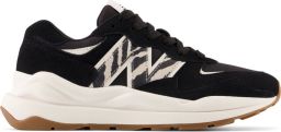 New Balance Zwarte Damessneakers Plat met Veters Black Dames