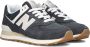 New Balance 574 sneaker van suède met leren details - Thumbnail 5