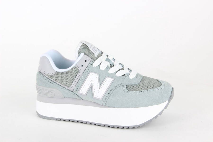 New Balance WL574 Platform dames sneaker Licht groen