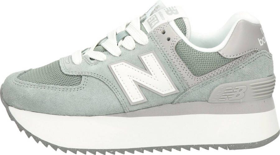 New Balance WL574 Platform dames sneaker Licht groen