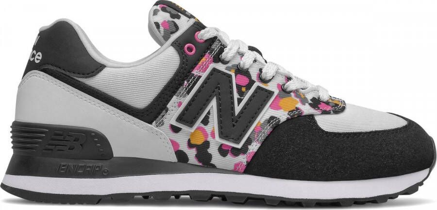 New Balance WL574WP2 Dames Sneakers Wit Zwart - Schoenen.nl