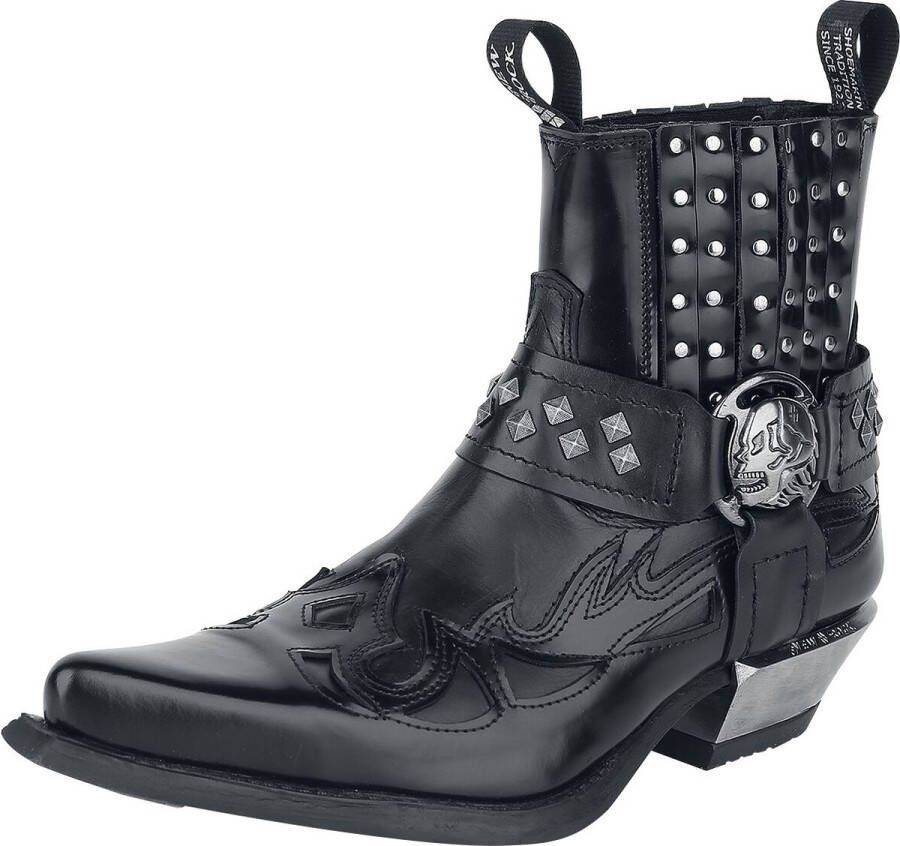New Rock Antik Laars zwart Leer Heren Biker Industrial Rock wear