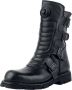 New Rock Crust Black Laarzen zwart Leer Heren Biker Gothic Industrial Rock wear - Thumbnail 1