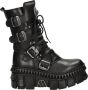 New Rock veterboot Zwart - Thumbnail 1