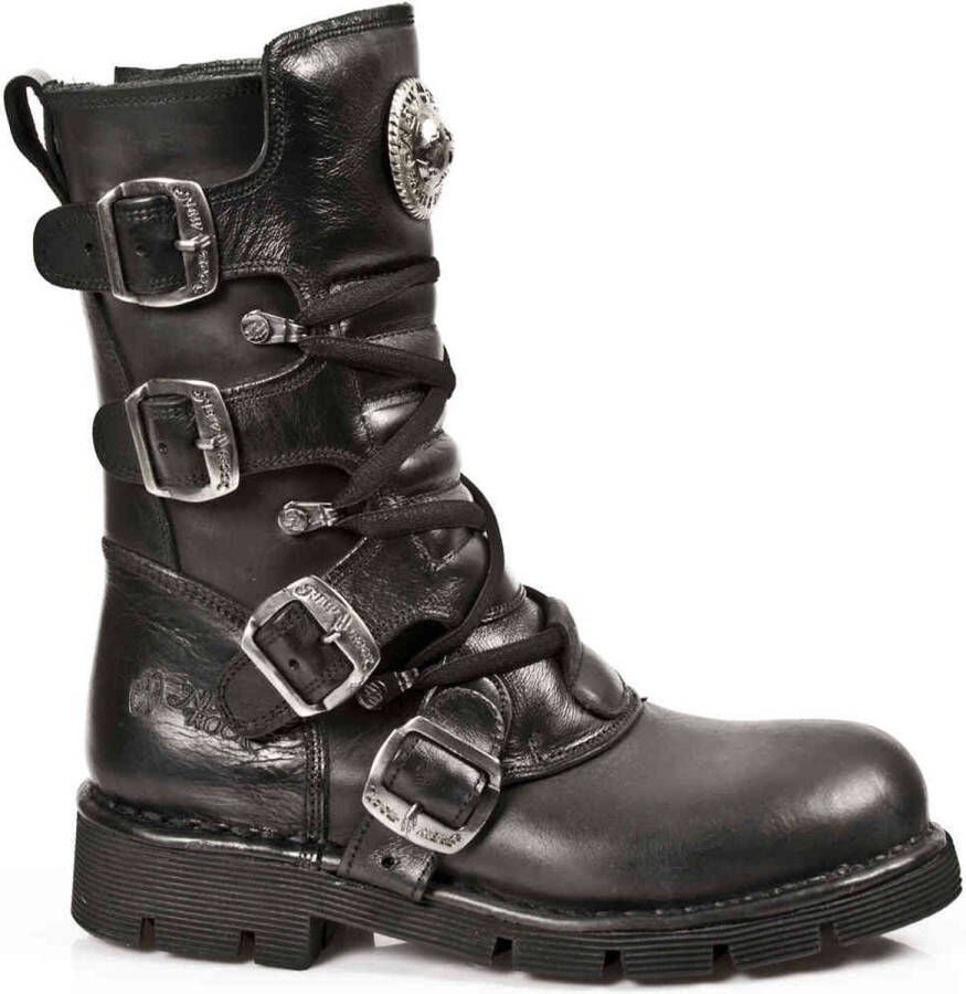 New Rock Enkellaars M.1473 ITALI BLACK Zwart