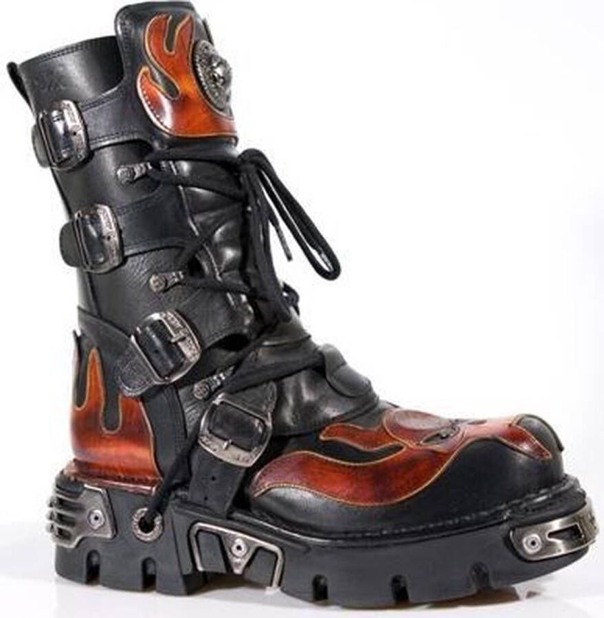 New Rock Laarzen M-107-S1 Zwart Rood
