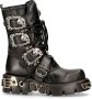New Rock Laarzen M-391-S1 Zwart Zilverkleurig - Thumbnail 2
