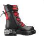 Newrock New Rock Laarzen 41 Shoes M 391T S1 Zwart Rood - Thumbnail 2