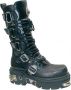 New Rock Laarzen M-474-S1 Zwart Zilverkleurig - Thumbnail 1