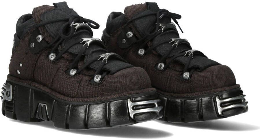 New Rock M-106- Bruin Zwart