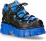New Rock M-106- Sneakers Black Blue - Thumbnail 1