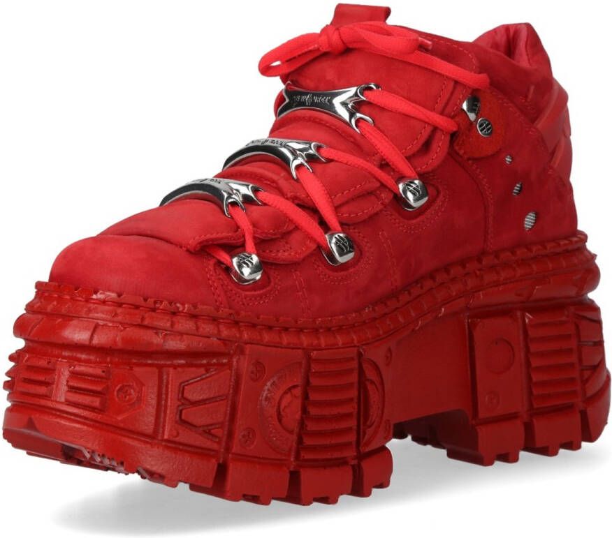 New Rock M-106WALL- Plateau Laarzen 42 Shoes Rood