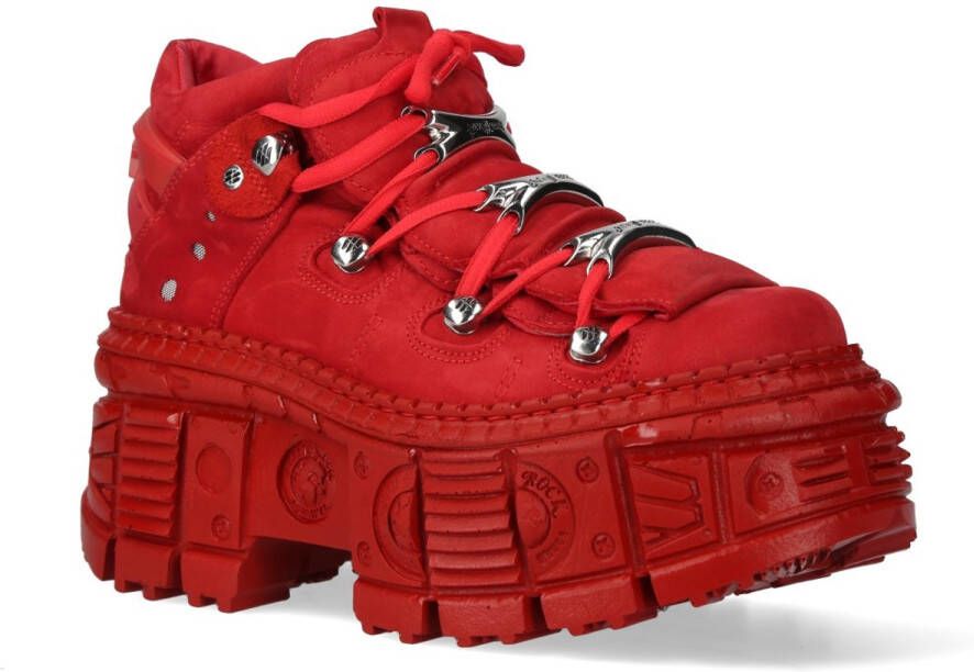 New Rock M-106WALL- Plateau Laarzen 43 Shoes Rood