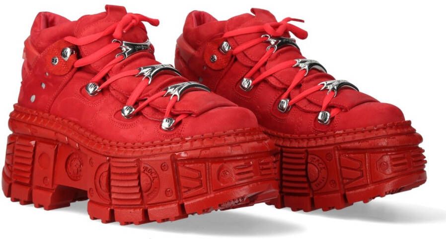 New Rock M-106WALL- Plateau Laarzen 44 Shoes Rood