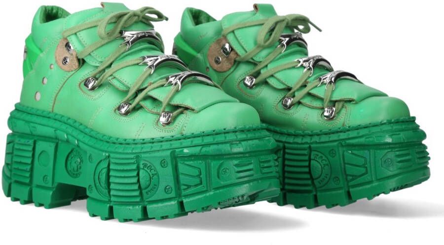 New Rock M-106WALL- Plateau Laarzen 45 Shoes Groen