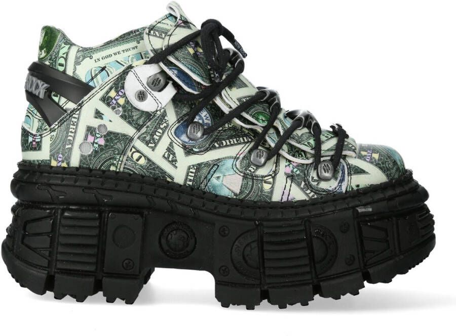 New Rock M-106WALL- Plateau Sneakers 39 Shoes Zwart