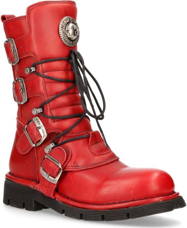 New Rock M-1473-S120 Plateau Laarzen 45 Shoes Rood