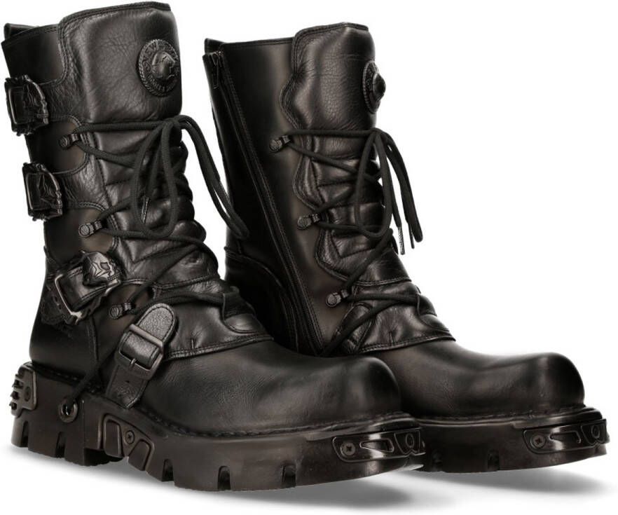New Rock M-391-S18 Zwart leren Unisex Boots