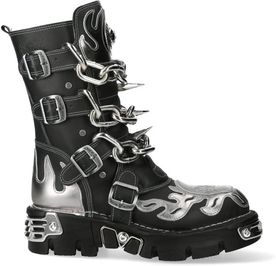 New Rock M-727-S6 Chain and flame boots