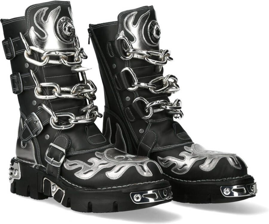 New Rock M-727-S6 Chain and flame boots