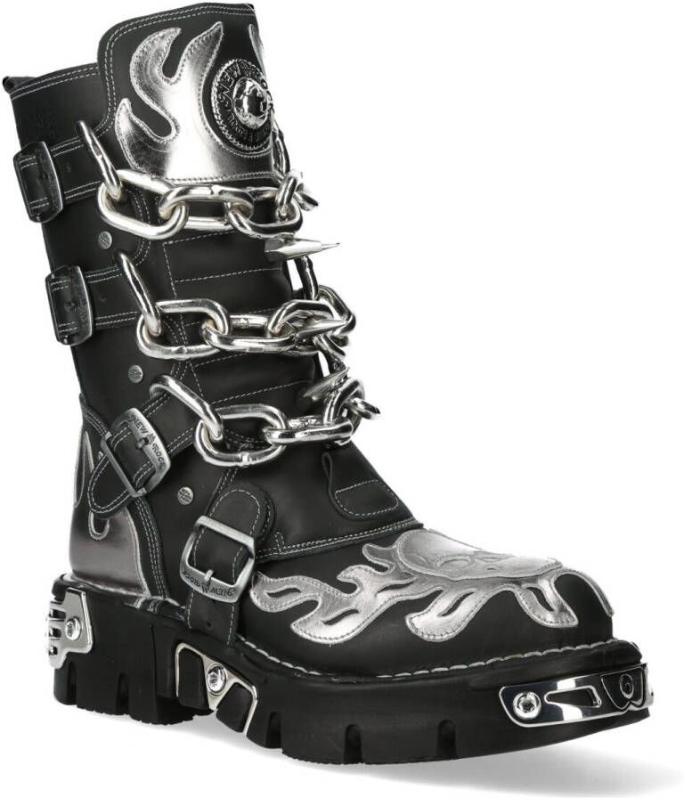 New Rock M-727-S6 Chain and flame boots