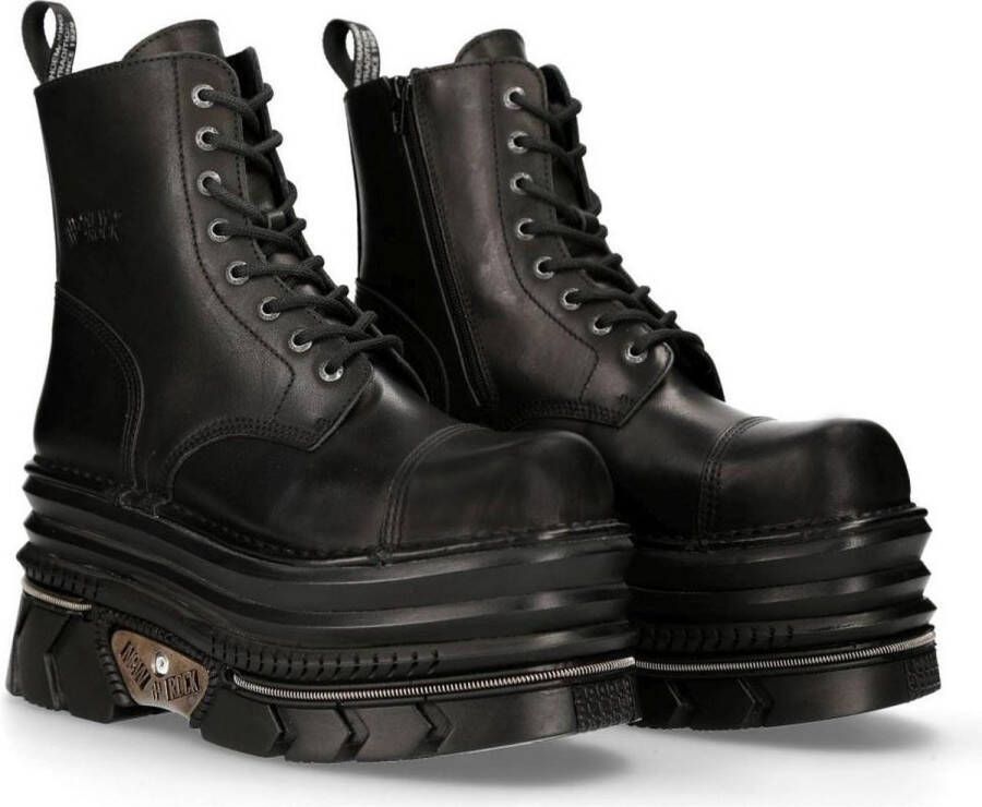 New Rock M-MILI083 S61 Plateau Laarzen 47 Shoes Zwart