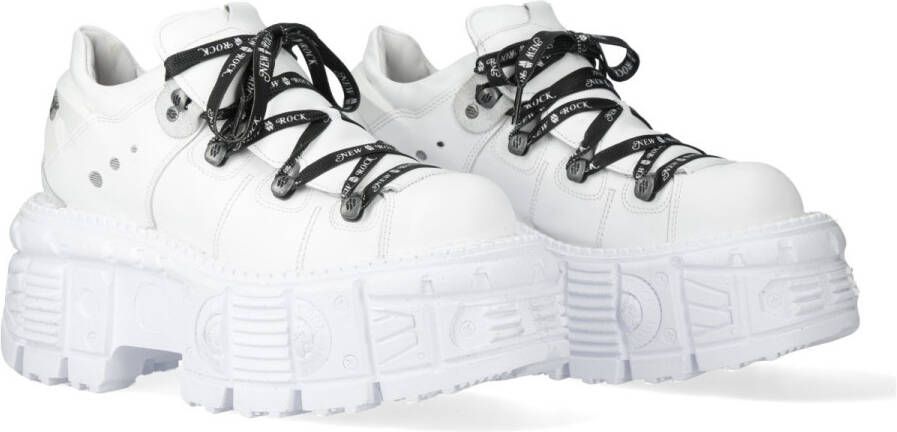 New Rock M-TANK120NSHLACE- Plateau schoenen Wit