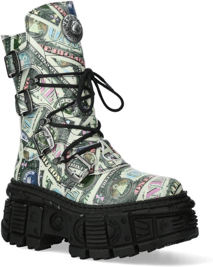 New Rock M-WALL028B- Plateau schoenen Groen