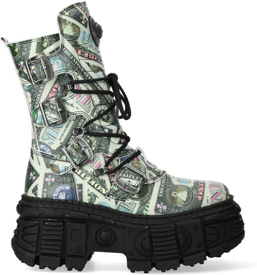 New Rock M-WALL028B- Plateau schoenen Groen