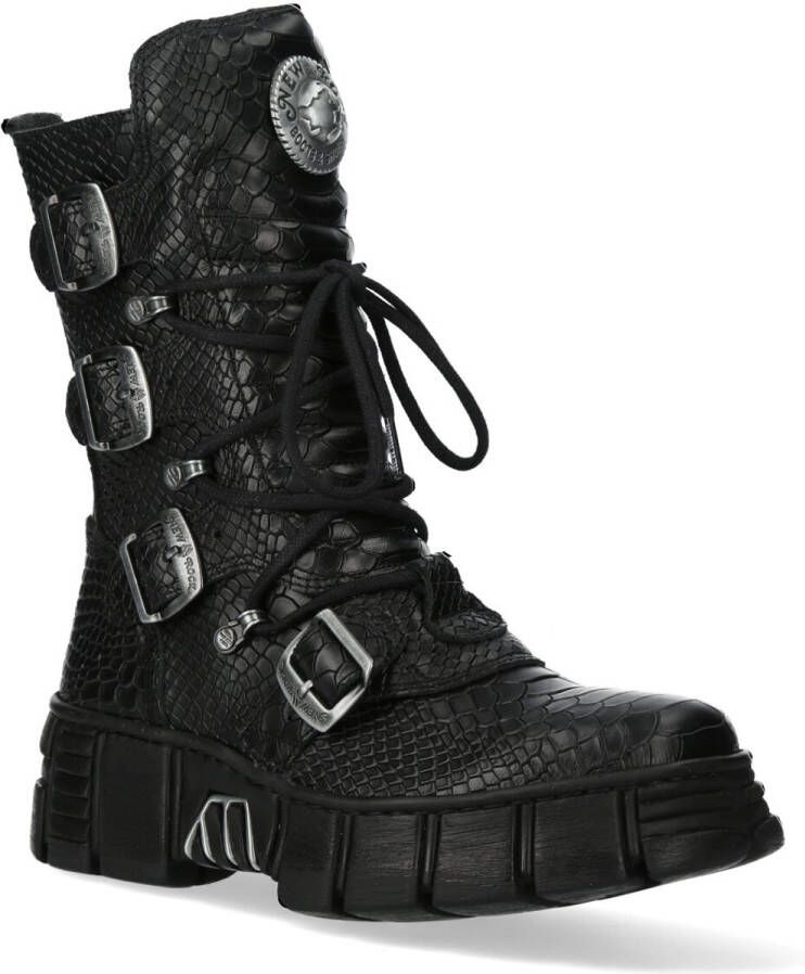 New Rock M-WALL028B-S2 Plateau Laarzen 39 Shoes Zwart