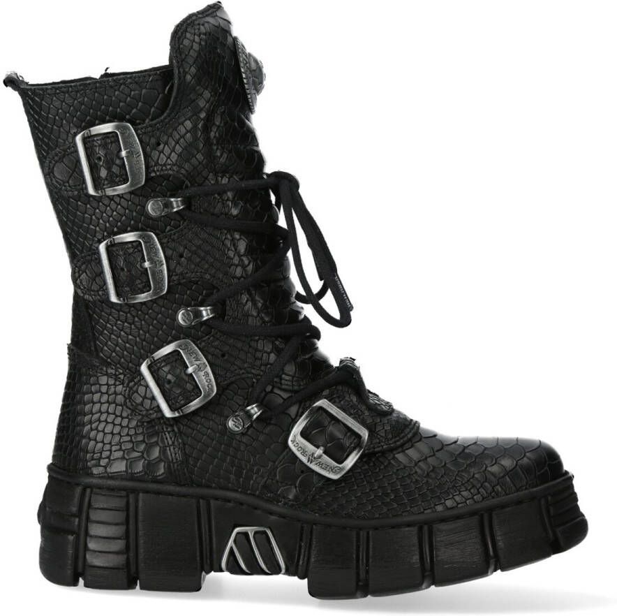 New Rock M-WALL028B-S2 Plateau Laarzen 40 Shoes Zwart