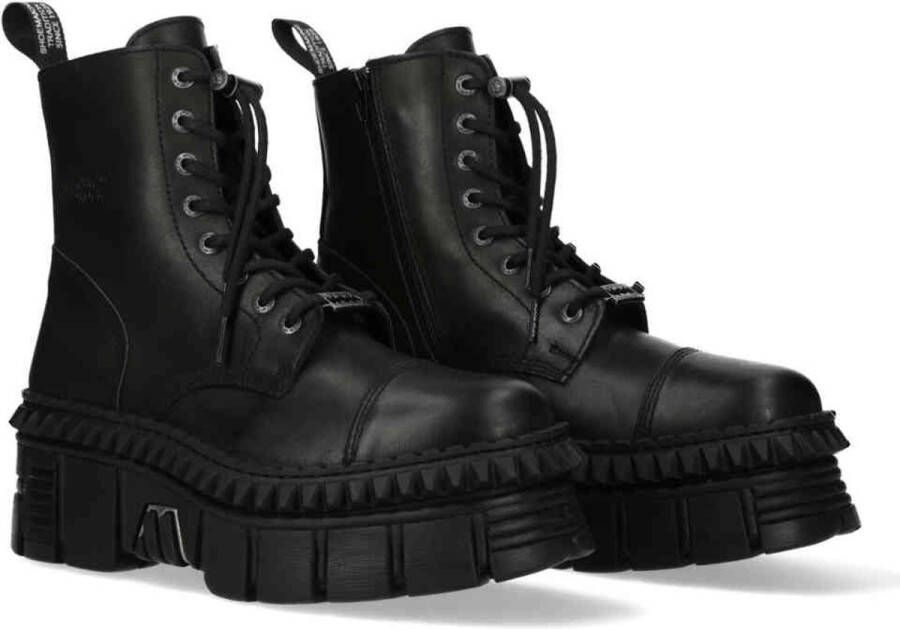 New Rock M-WALL083CCT-S6 Enkellaars 36 Shoes Zwart