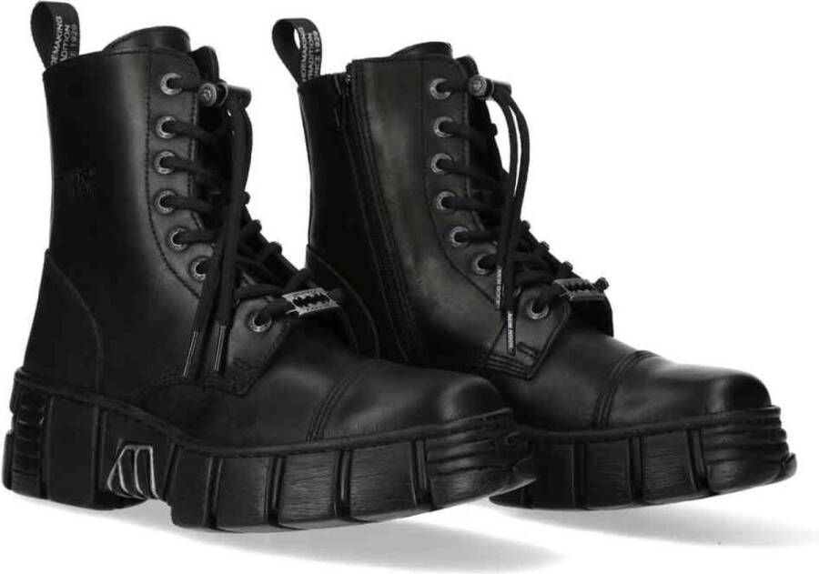 New Rock M-WALL083CCT-S7 Enkellaars 36 Shoes Zwart