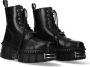New Rock M-WALL083CCT-S9 Enkellaars 41 Shoes Zwart - Thumbnail 1