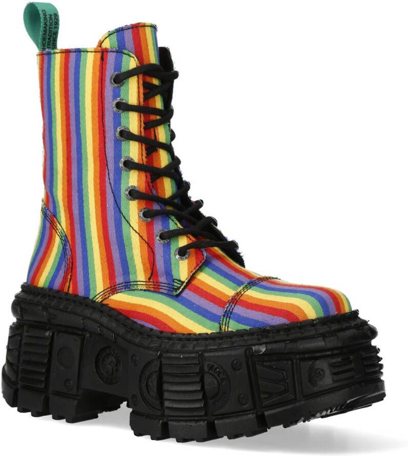 New Rock M-WALL126-V10 Vegan Plateau Sneakers 41 Shoes Zwart