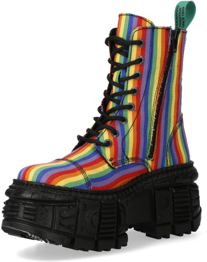 New Rock M-WALL126-V10 Vegan Plateau Sneakers 45 Shoes Zwart