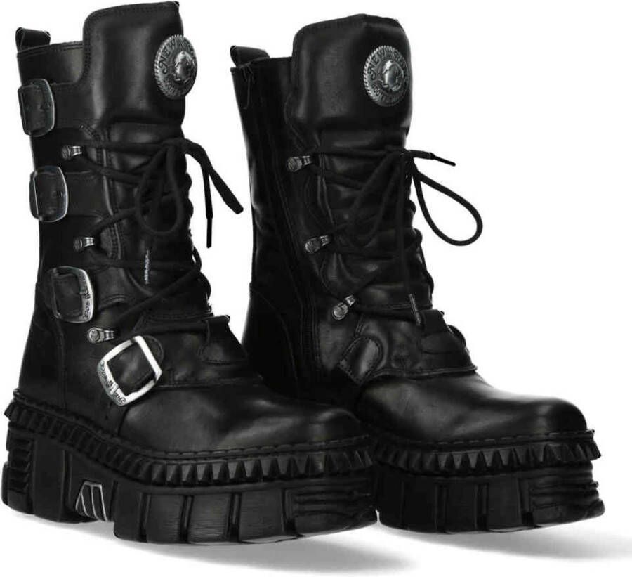 New Rock M-WALL1473-S6 Plateau Laarzen 40 Shoes Zwart