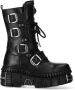 New Rock M-WALL1473-S8 Plateau Laarzen 45 Shoes Zwart - Thumbnail 1