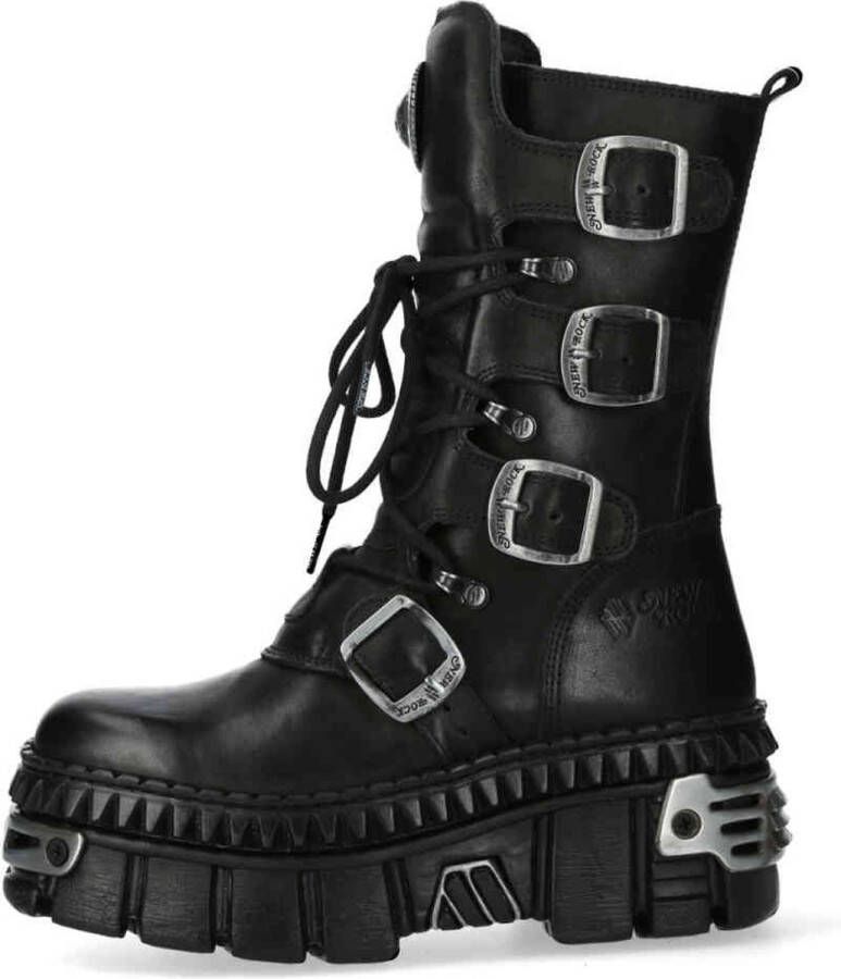 New Rock M-WALL1473-S9 Hoge Laarzen Zwart