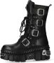 New Rock M-WALL1473-S9 Hoge Laarzen Zwart - Thumbnail 1