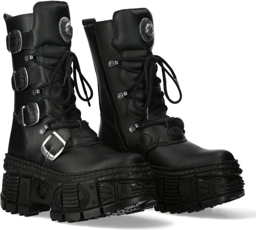 New Rock M-WALL1473-V5 Plateau Laarzen Zwart