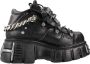 New Rock Vlam Metallic Enkellaarzen - Thumbnail 1