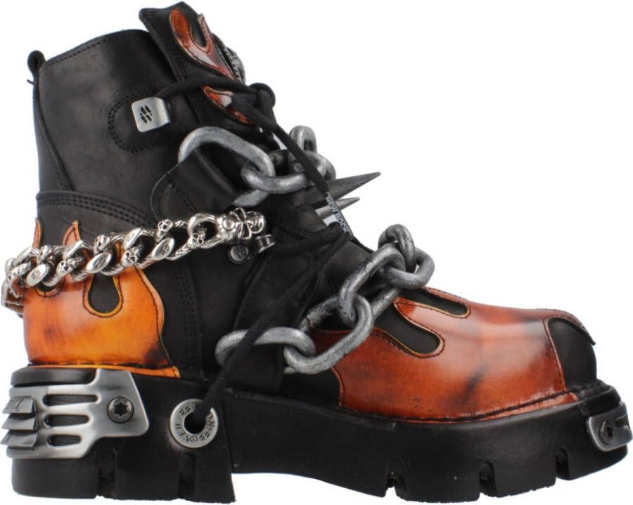 New Rock Vlam Metallic Enkellaarzen
