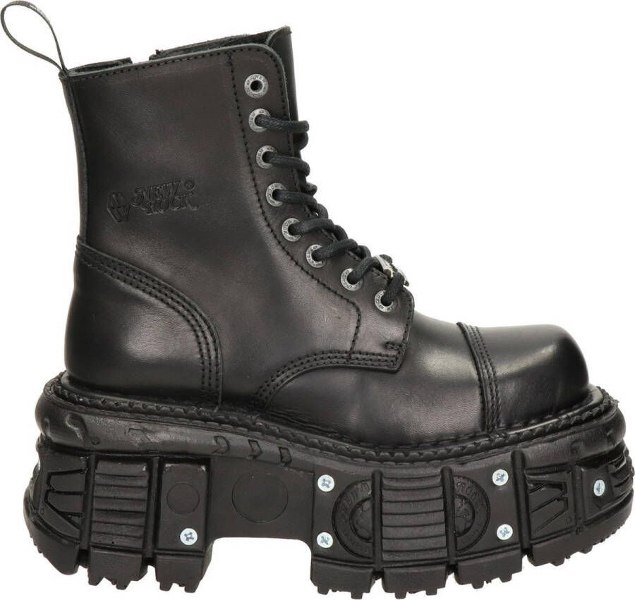 New Rock M-TANK083- Plateau Laarzen 43 Shoes Zwart Zwart