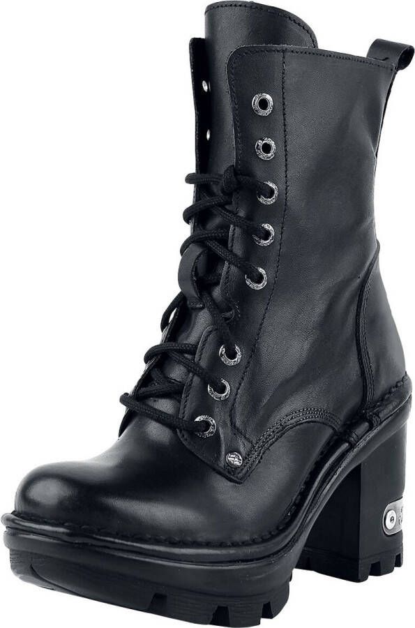 New Rock Neotyre Black Laars zwart Leer Biker Gothic Industrial Rock wear