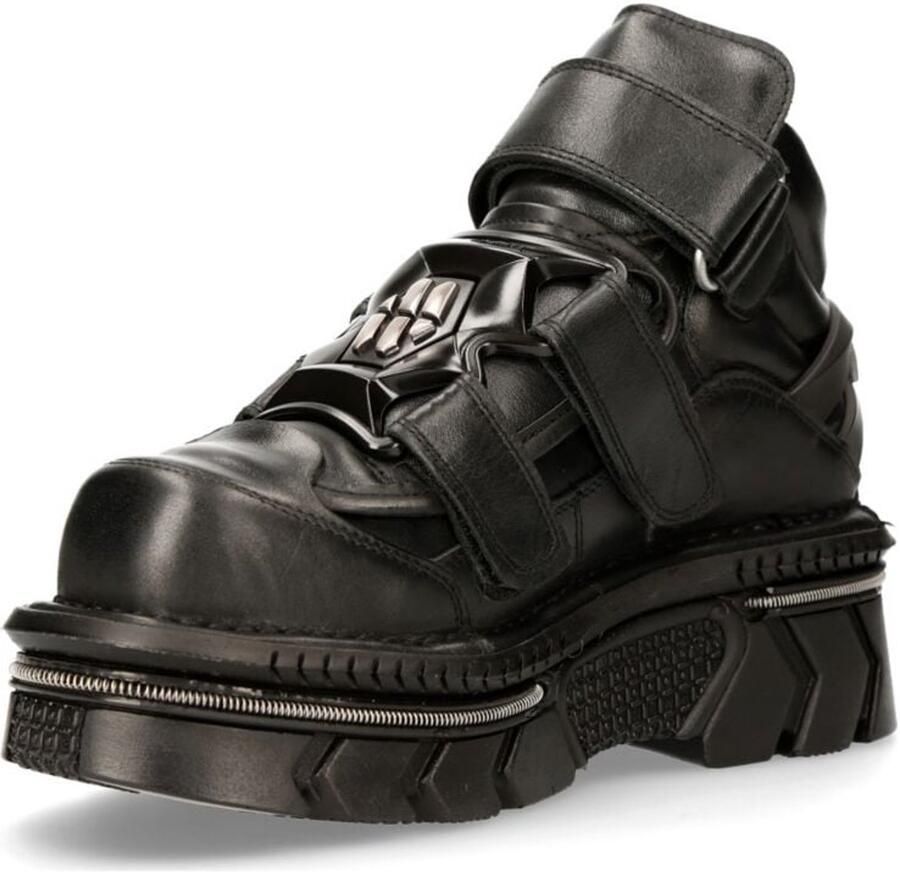 New Rock M-285-S53 ITALI Black Veterschoenen zwart Leer
