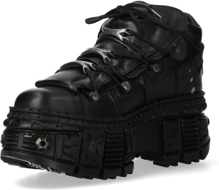 New Rock M-WALL106-S25 Unisex Schoenen Met Veters zwart - Foto 2
