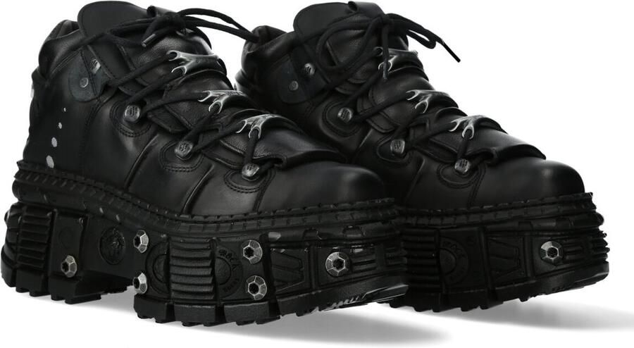 New Rock M-WALL106-S25 Unisex Schoenen Met Veters zwart - Foto 4